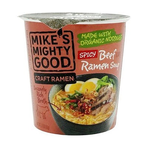 OG3 Mikes Mighty Good Beef Ramen Cup 6/1.8 OZ [UNFI #54333]