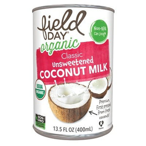 OG2 Field Day Unsweetened Coconut Milk 12/13.5 OZ [UNFI #64585]