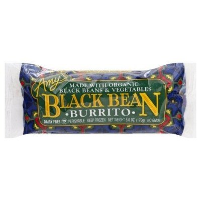  Provisions Co-op Wholesale  OG3 Amys Bl Bean Burrito 12/6 OZ [UNFI #77341] #