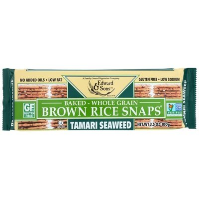  Provisions Co-op Wholesale  Brown Rice Snaps Tamari Seaweed 12/3.5 OZ [UNFI #36163] #
