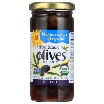  Provisions Co-op Wholesale  OG2 Med Ripe Black Olives Pitted 12/8.1 OZ [UNFI #24640] #