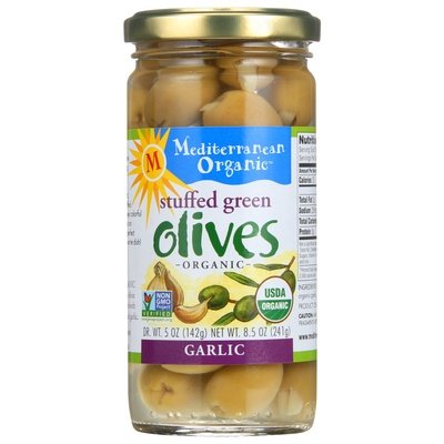  Provisions Co-op Wholesale  OG2 Med Garlic Stf Green Olive 12/8.5 OZ [UNFI #24638] #