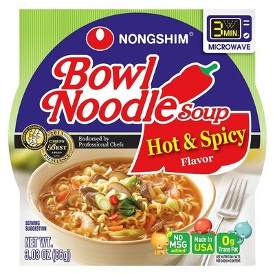  Provisions Co-op Wholesale  Nong Shim Hot Noodle Soup Mix 12/3.03 OZ [UNFI #80208] #