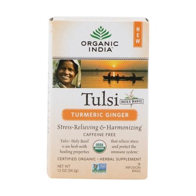  Provisions Co-op Wholesale  OG2 Og India Turmeric Ginger Tulsi Tea 6/18 CT [UNFI #59411] T #