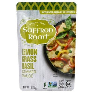  Provisions Co-op Wholesale  Saffron Road Lemongrass Basil Simr Sauce 8/7 OZ [UNFI #22009] #